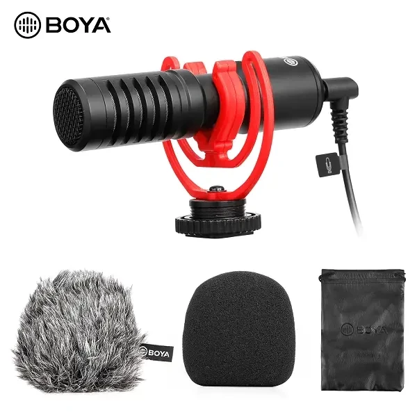 Boya MM1 Plus Super-Cardioid Shotgun Microphone For Vlogging, Live Streaming, Audio Recording MM1 Plus Super-Cardioid Shotgun Microphone For Vlogging, Live Streaming, Audio Recording